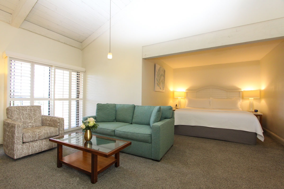 Lower Level King Suite at Lobos Lodge in Carmel, CA